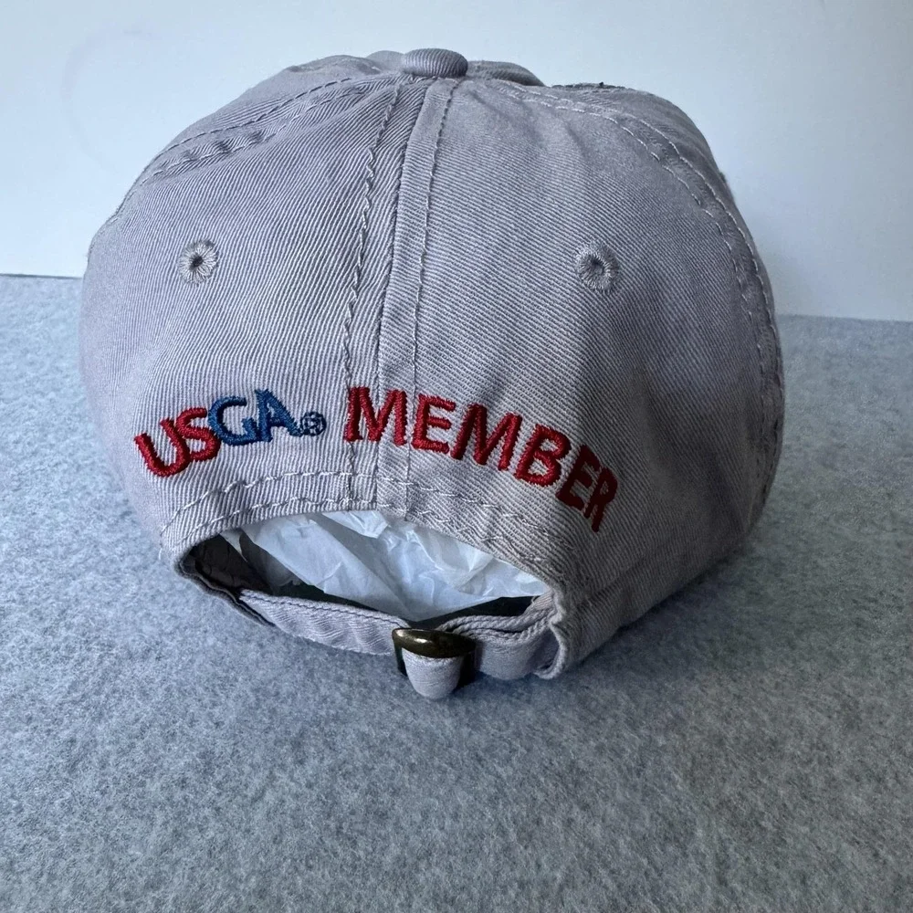 2016 U.S. Open Oakmont Hat Cap Strap Back Mens One Size Gray Golf USGA Member
